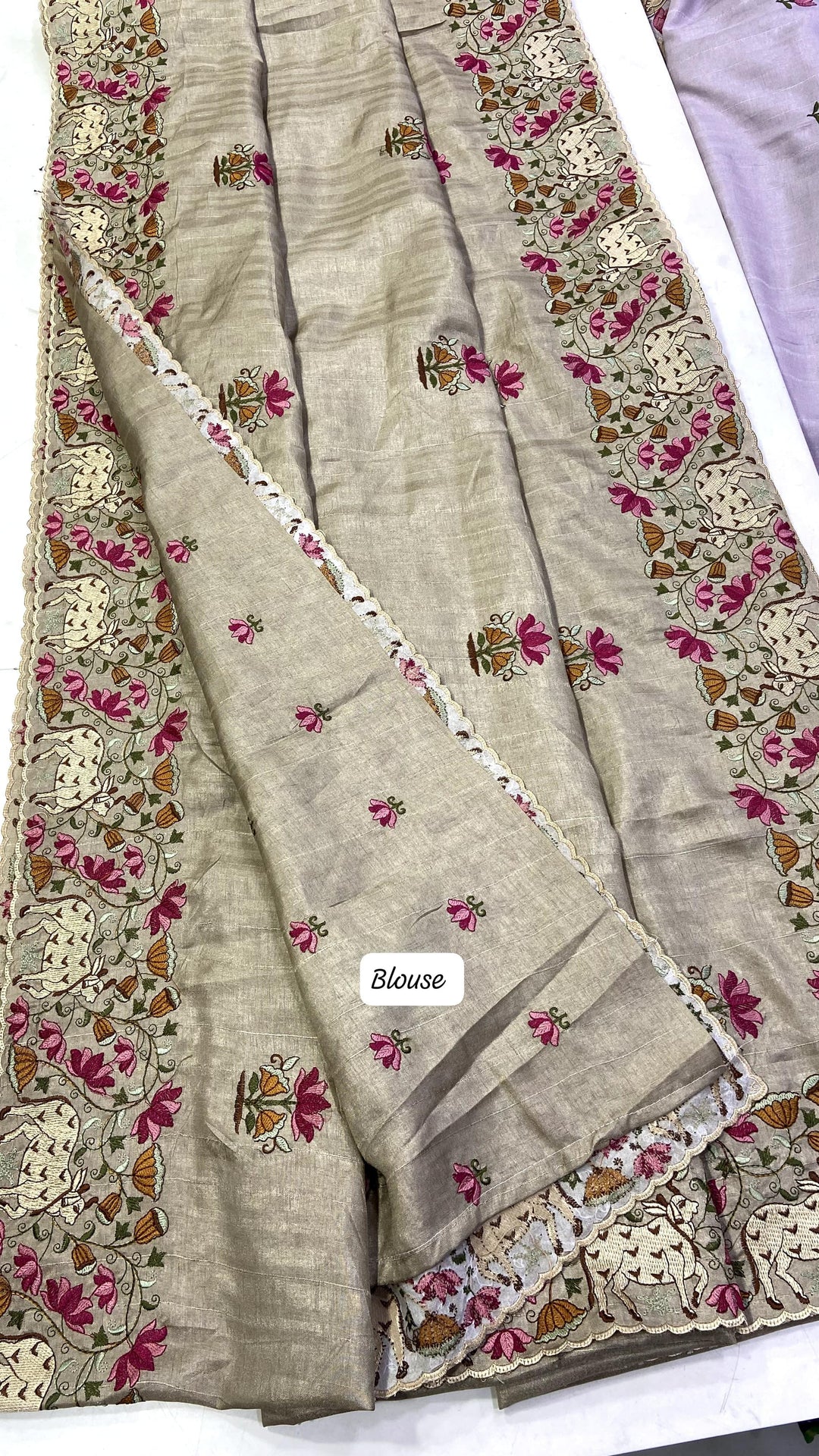 Moi Belle Tussar Silk Saree