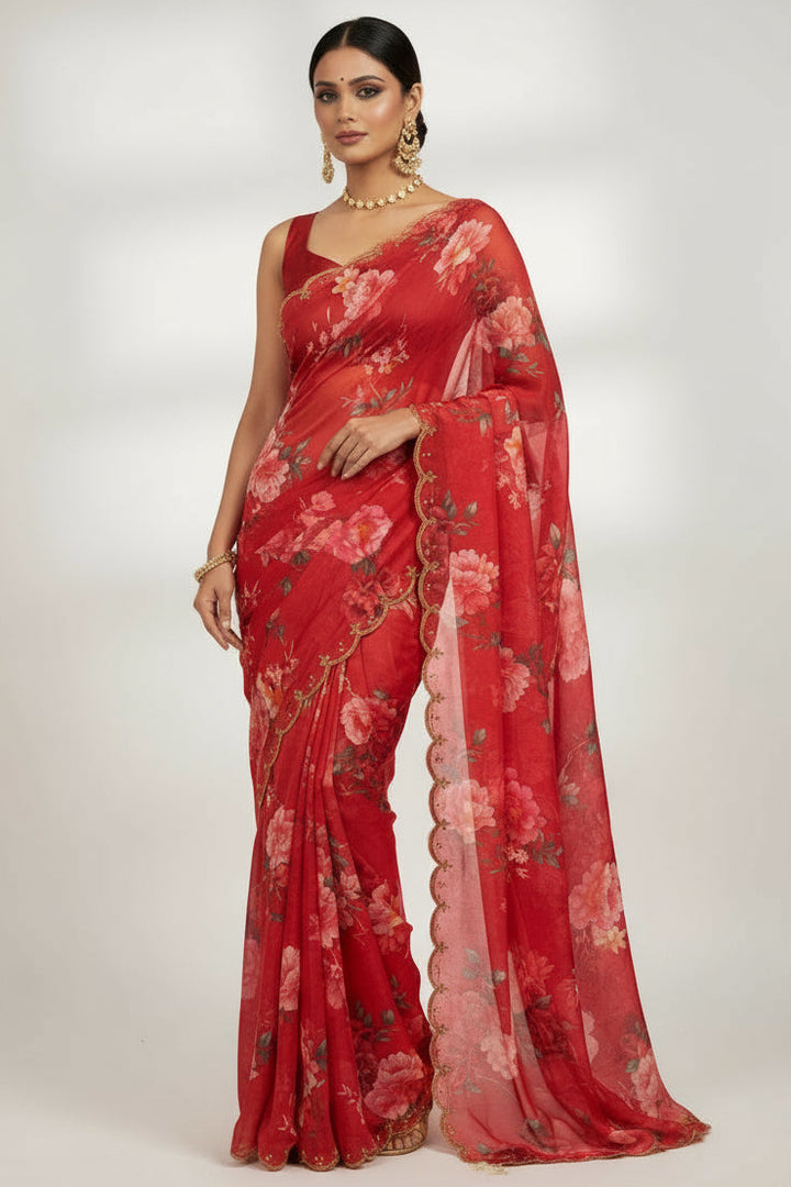 Glow Of Confidence Tabby Silk Saree