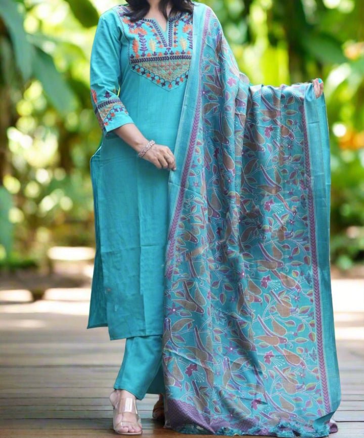 Latest Look Cotton Kurti Set