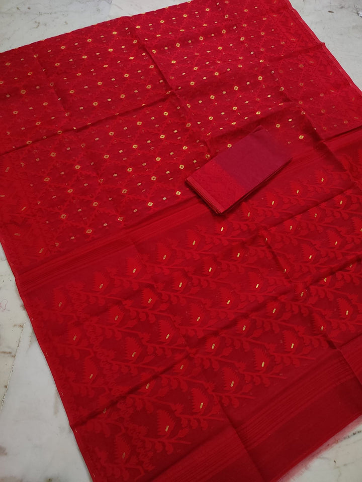 BishnuPriya Dhakai Jamdani Saree(cotton)