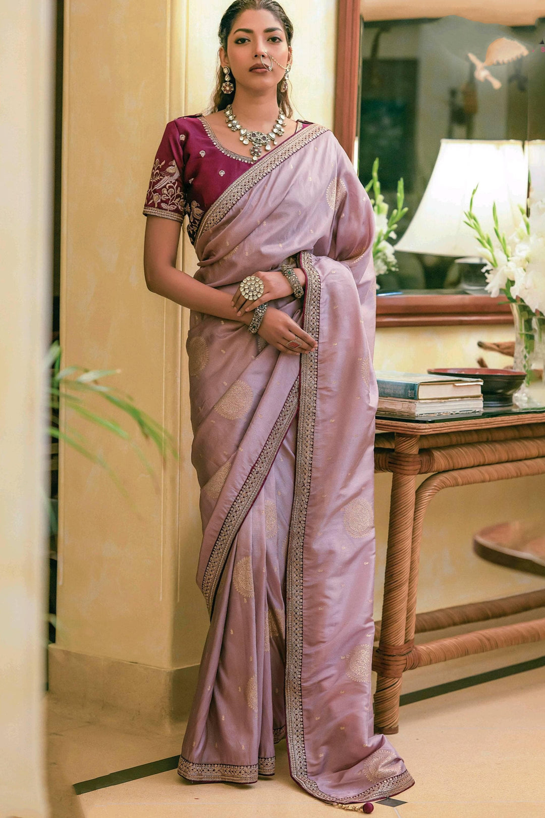 Language Of Heart Banarasi Dola Silk Saree