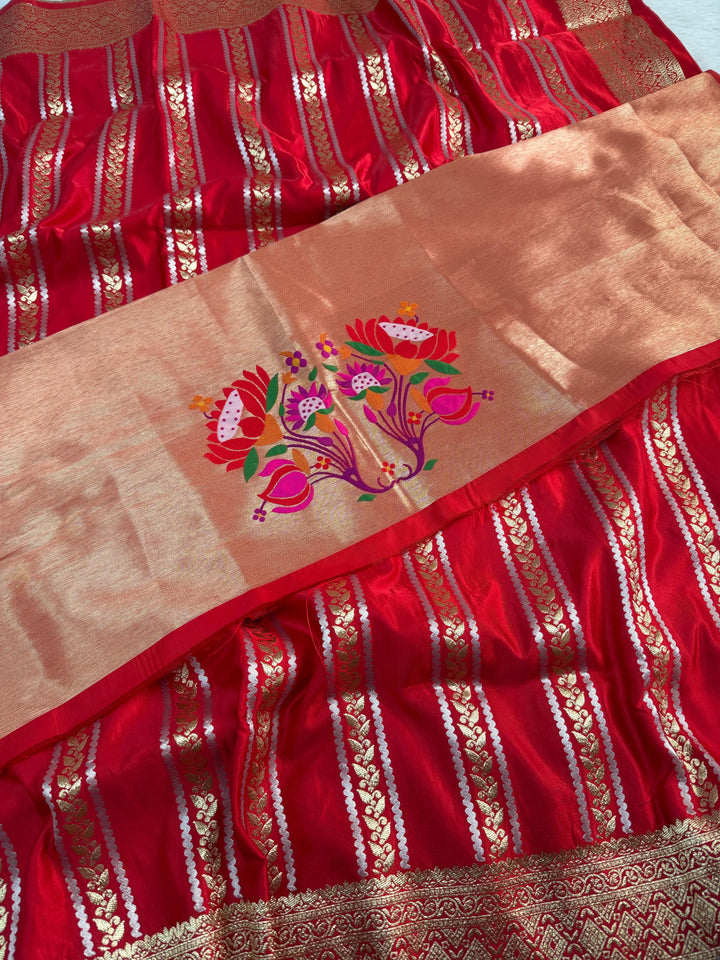 Stay Forever Banarasi Satin Silk Saree