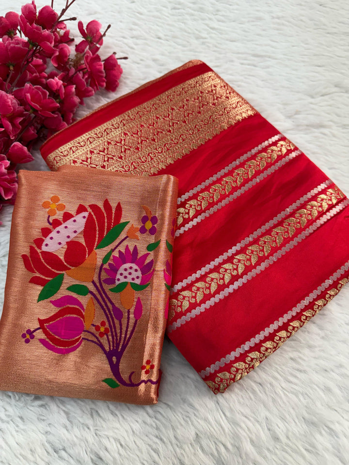 Stay Forever Banarasi Satin Silk Saree