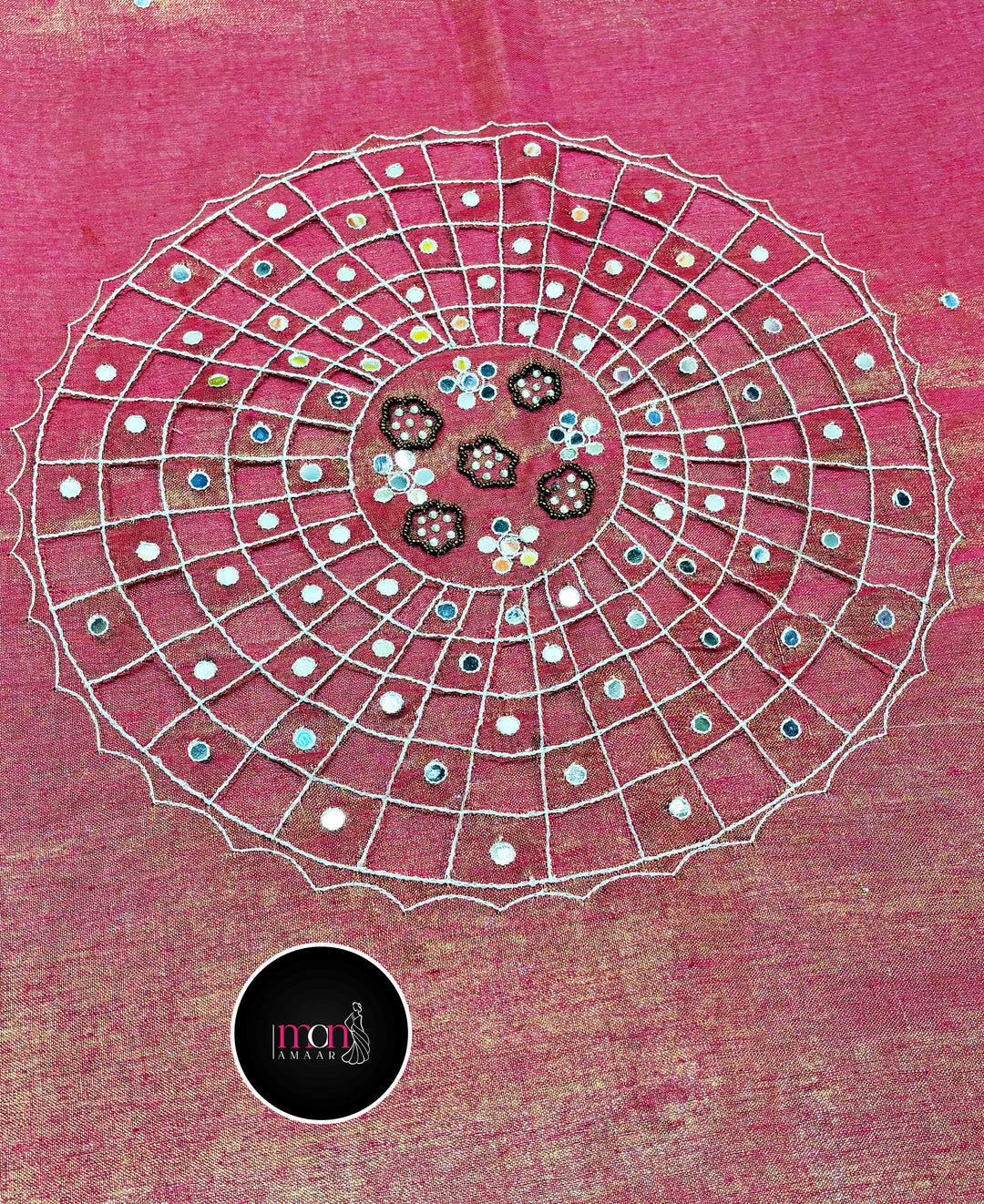 Aura of Aesthetics -Pure Handwoven Tissue Linen Saree