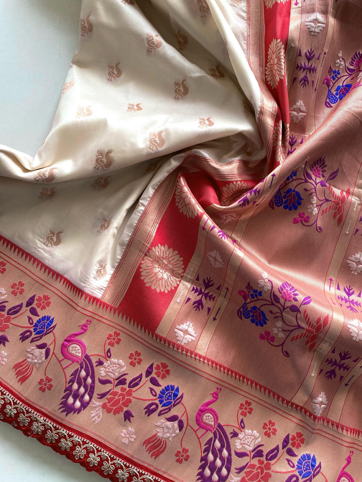 Peacock Designer Paithani Silk Saree