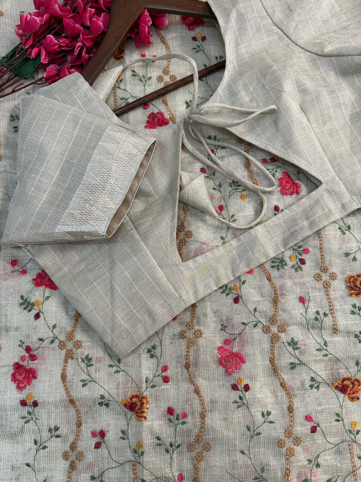 Vertical Thrills Banarasi Tissue Silk Saree