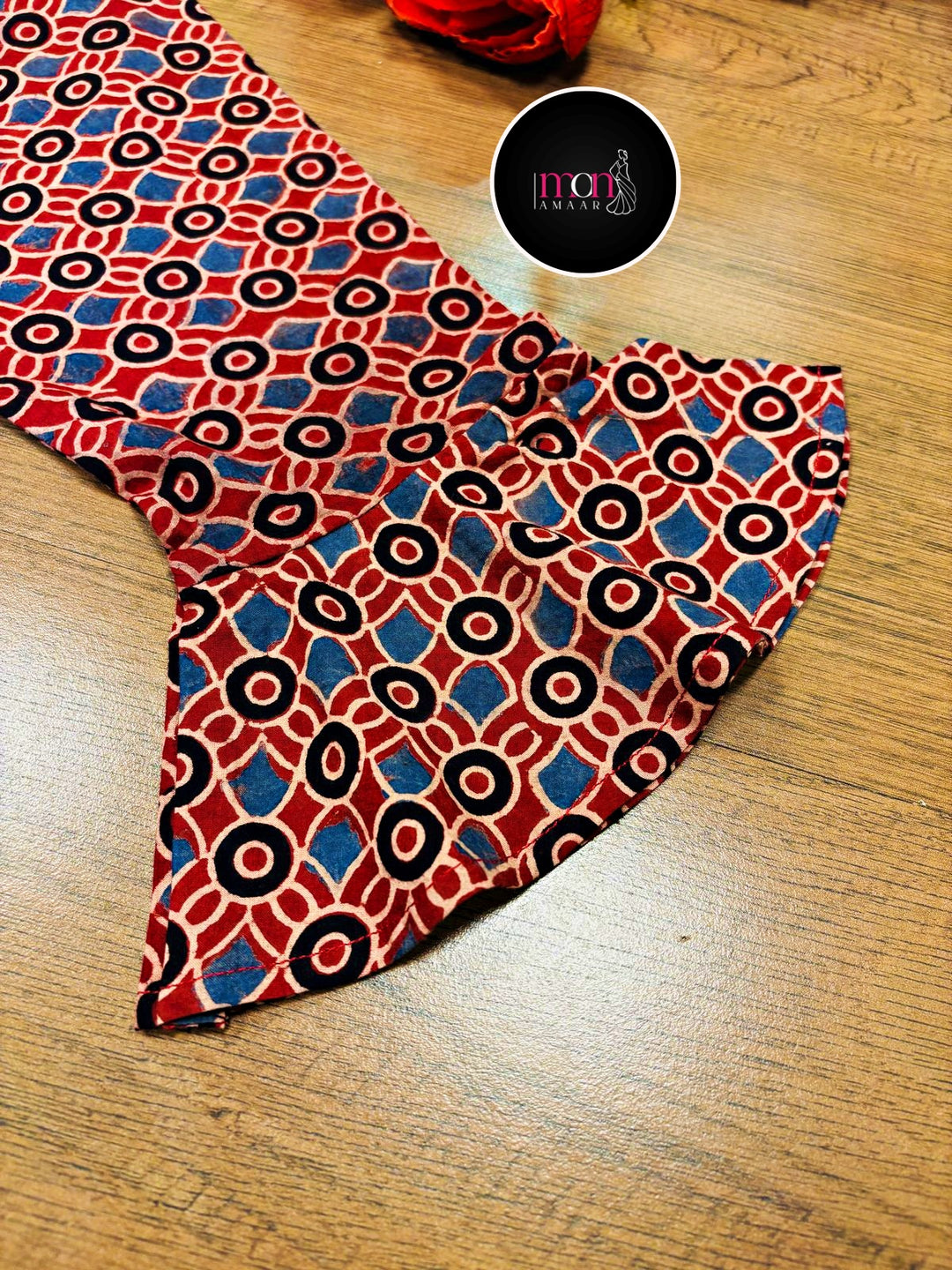 Ajrakh Jadu- Pure Handblock Handloom Long Cotton Dress