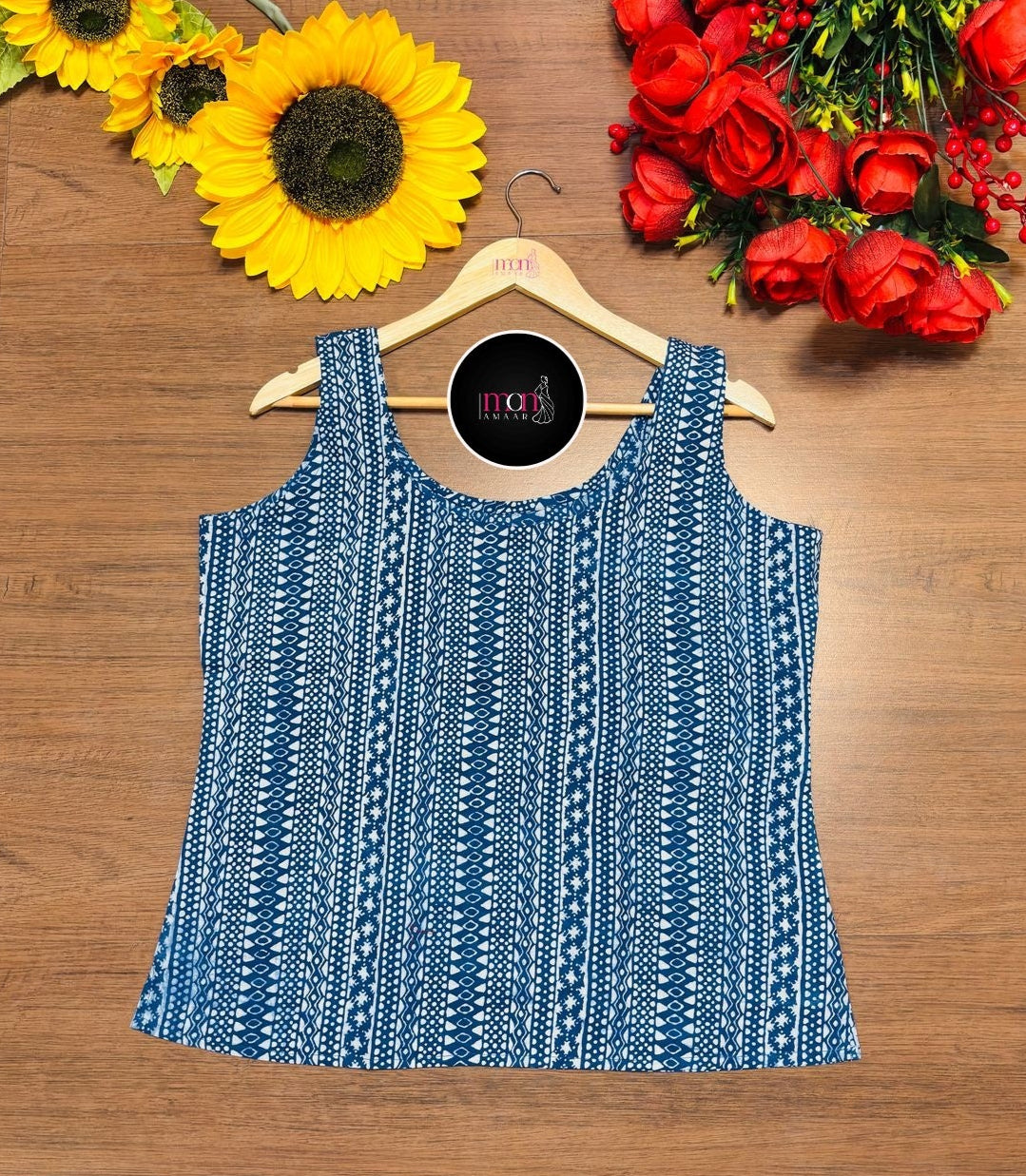 Trend Sync -Sustainable Block Print Ethnic Top