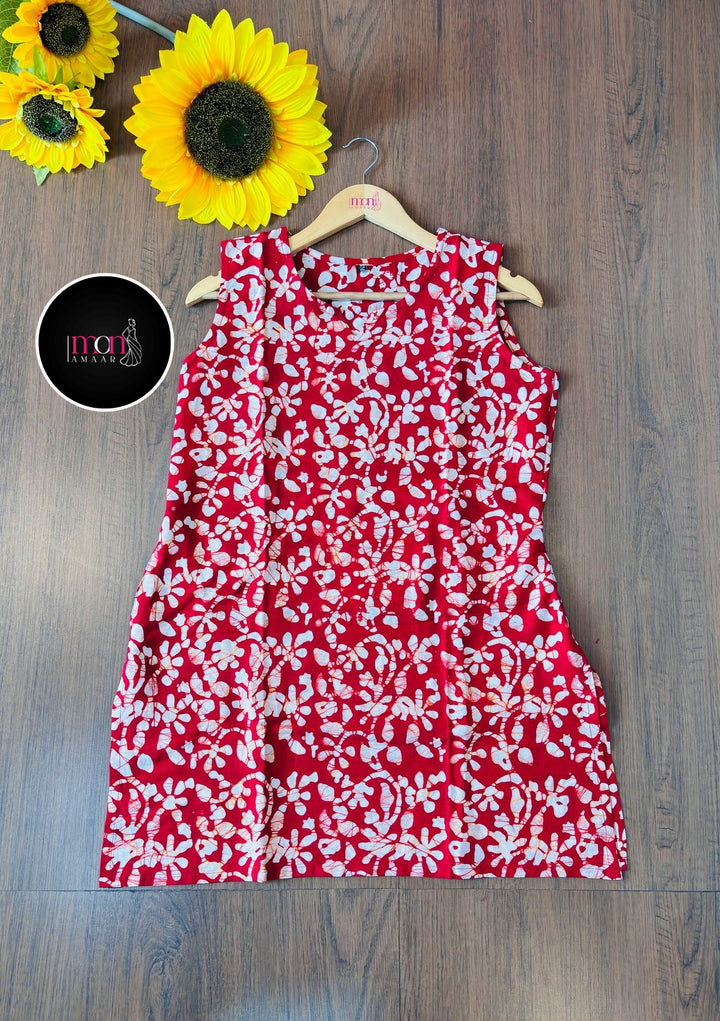 Dear Zindagi- Sustainable Block Print Ethnic Top