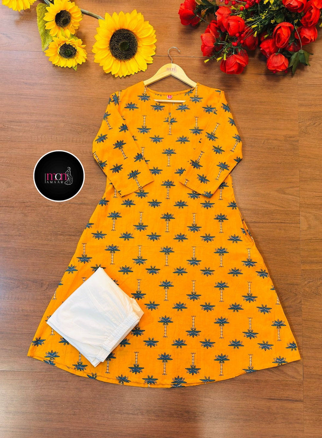 Big On Charm Cotton Kurti Set