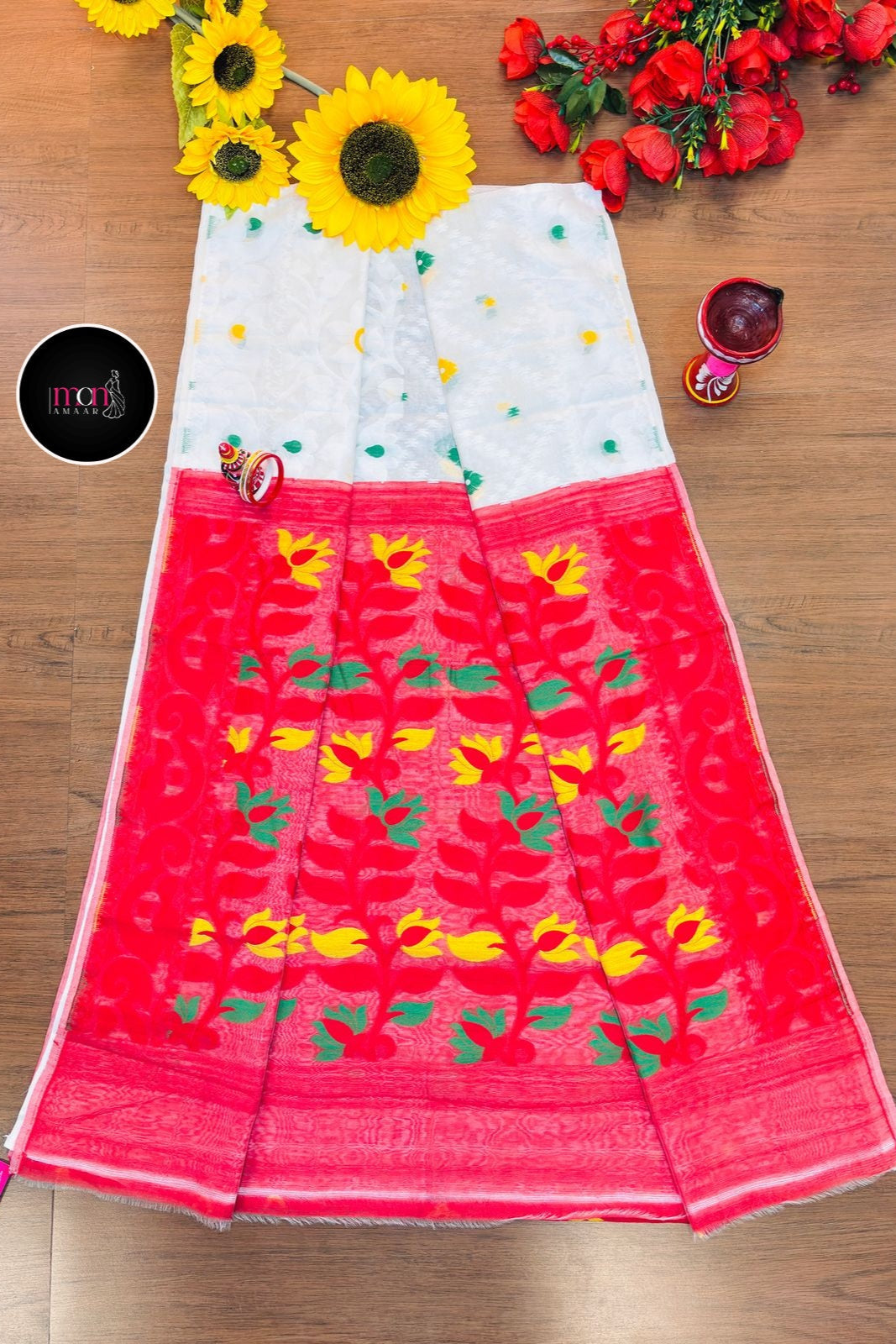 Bisakha Bengal Dhakai Jamdani Saree