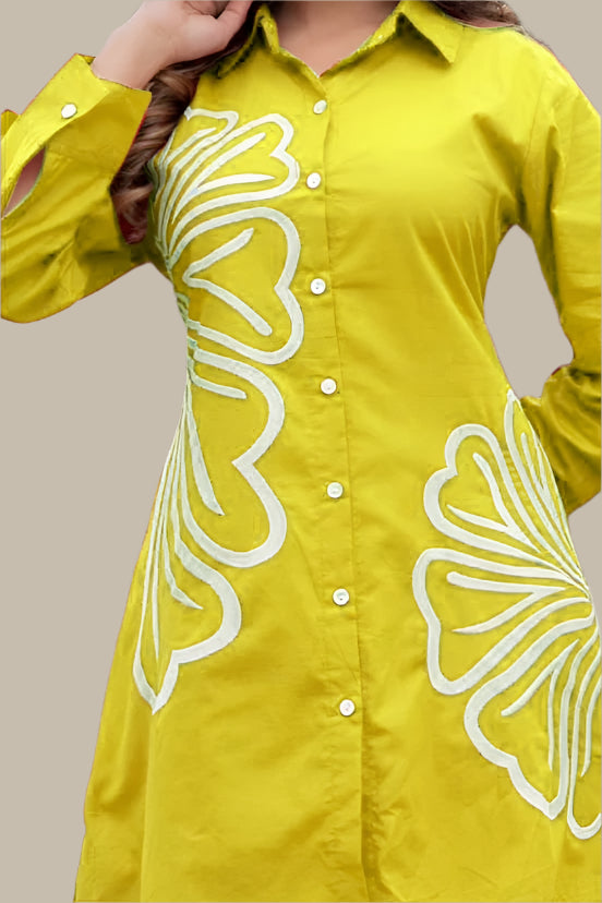 Totally Simple Cotton Yellow Coord Set