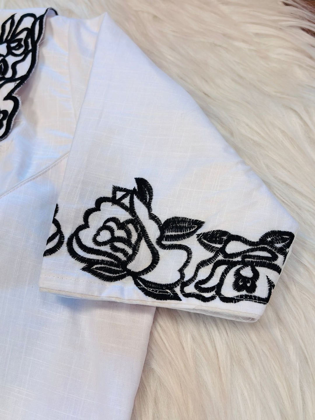 Angel Aura - Designer Blouse With Baby Collar