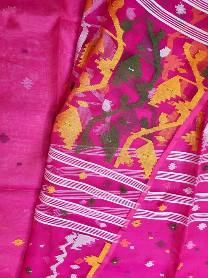 Desher Maati Resom Jamdani Saree