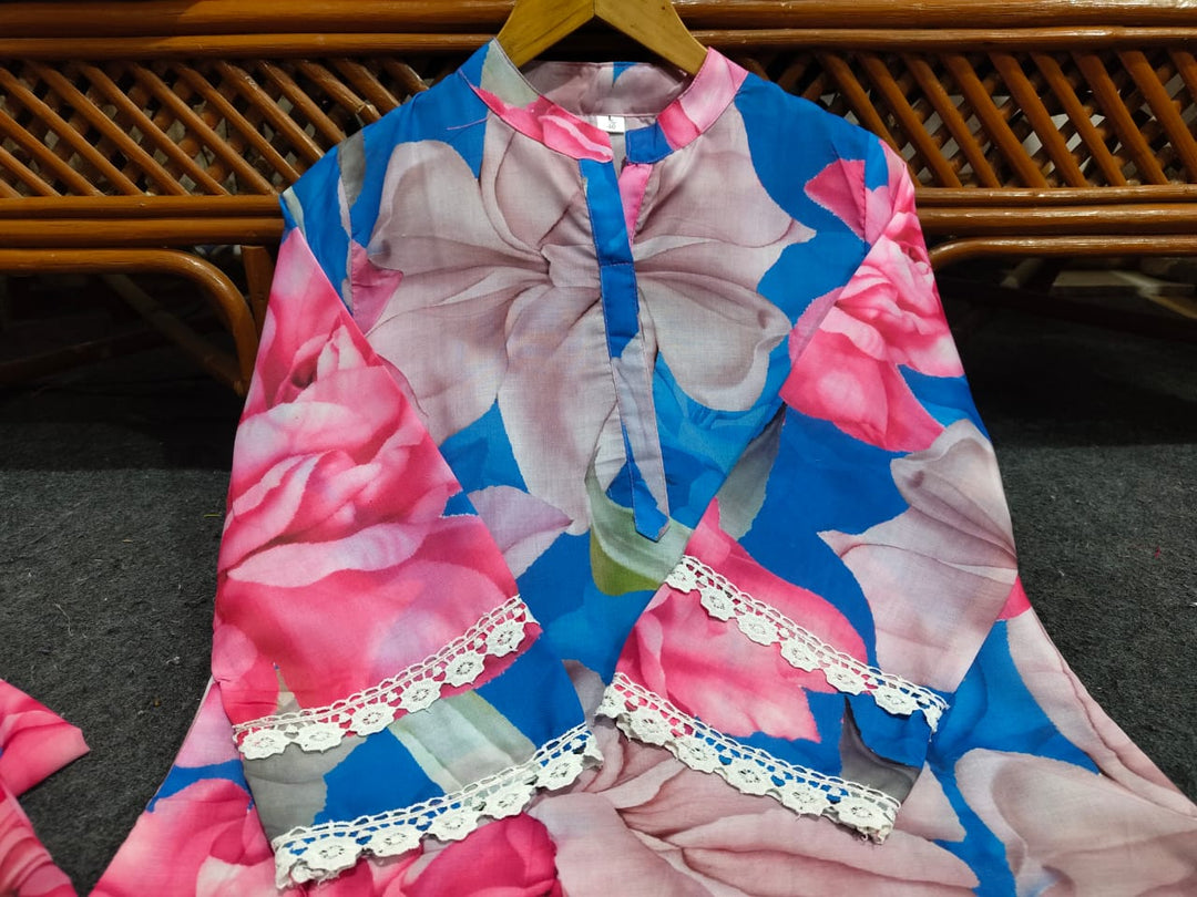 Affection In Colors Cotton Kurti Set