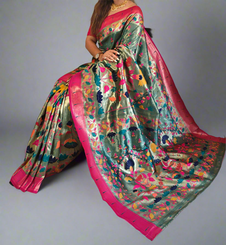 Twirl In Style Paithani Silk Saree