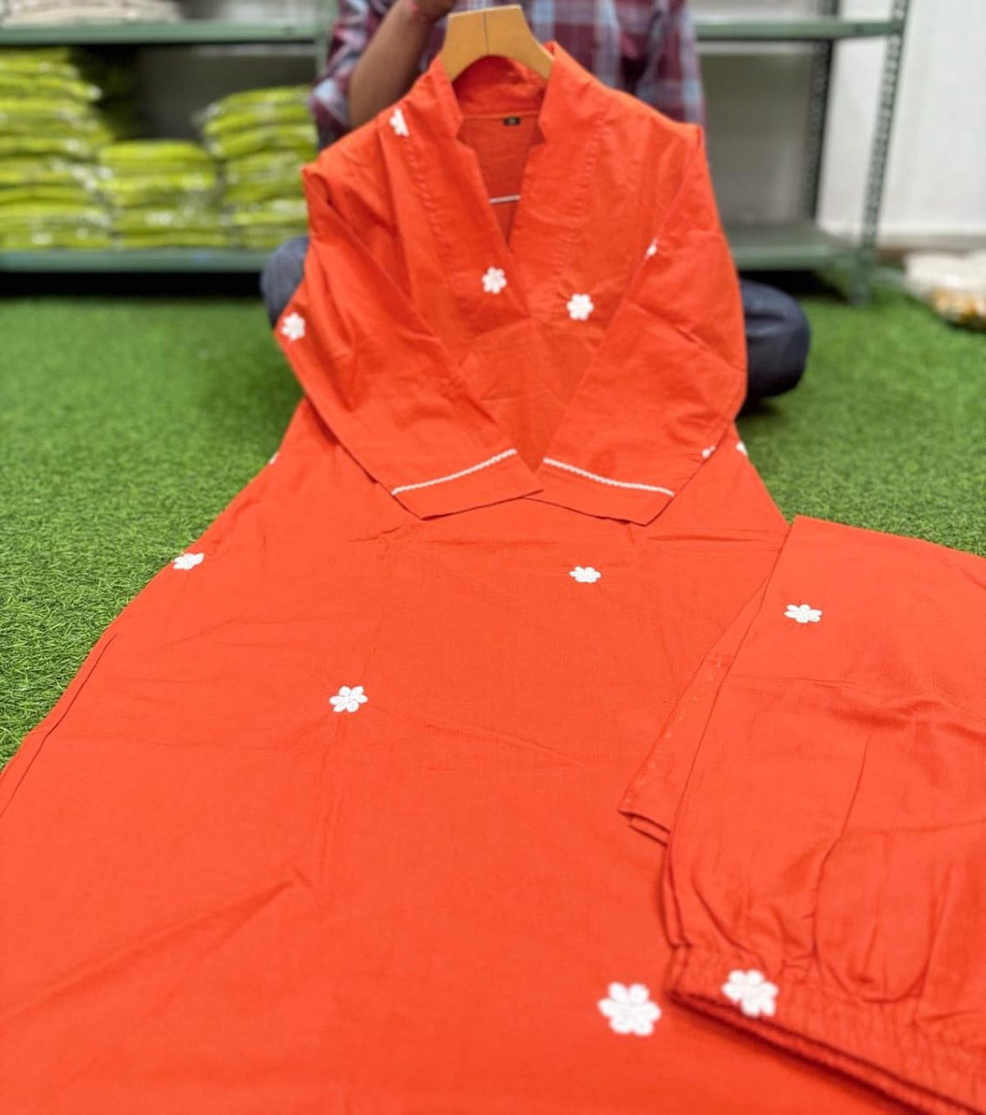 Styles In Bloom Cotton Kurti Set