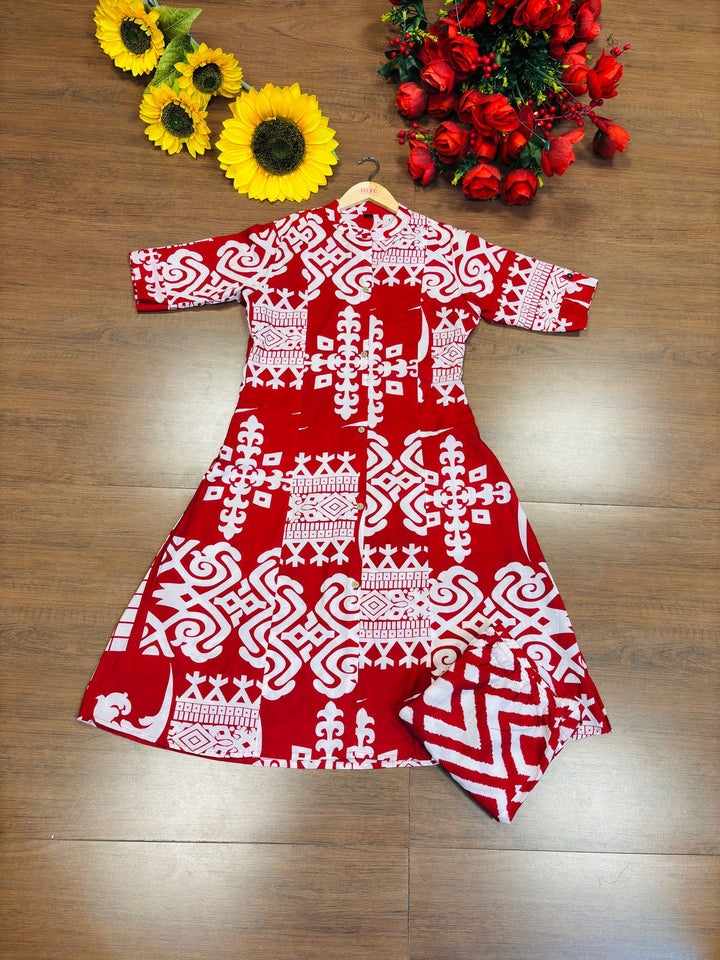 Today's Tale - Cotton Kurti Set