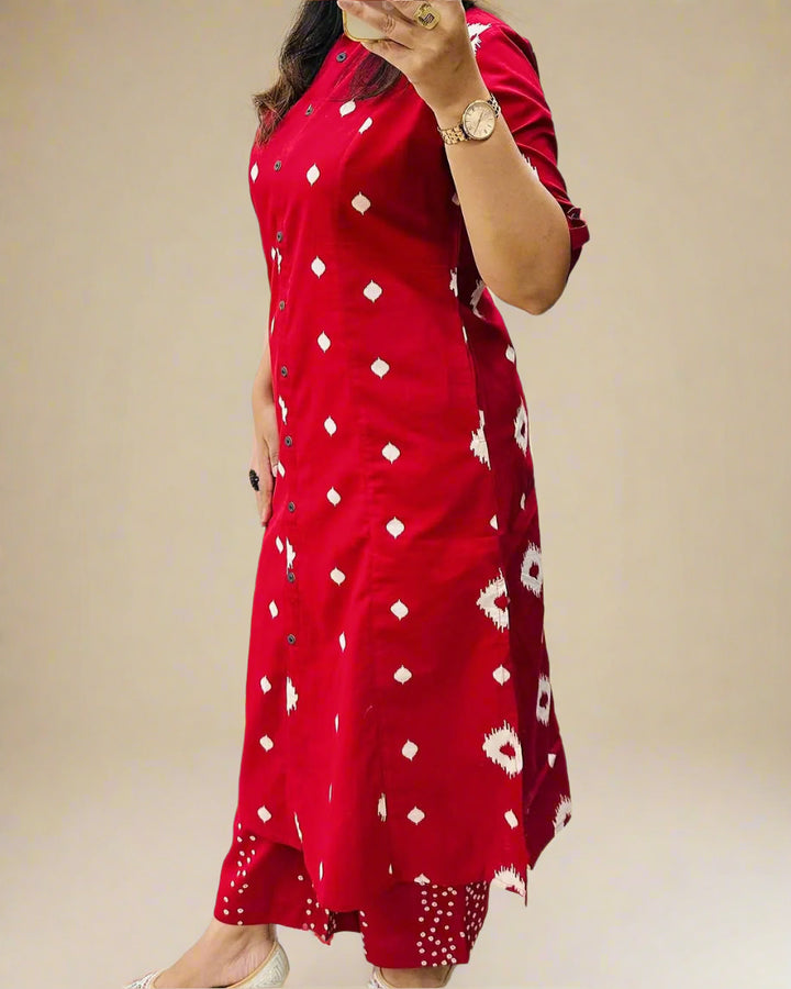 The key To My Happiness Cotton kurti Set