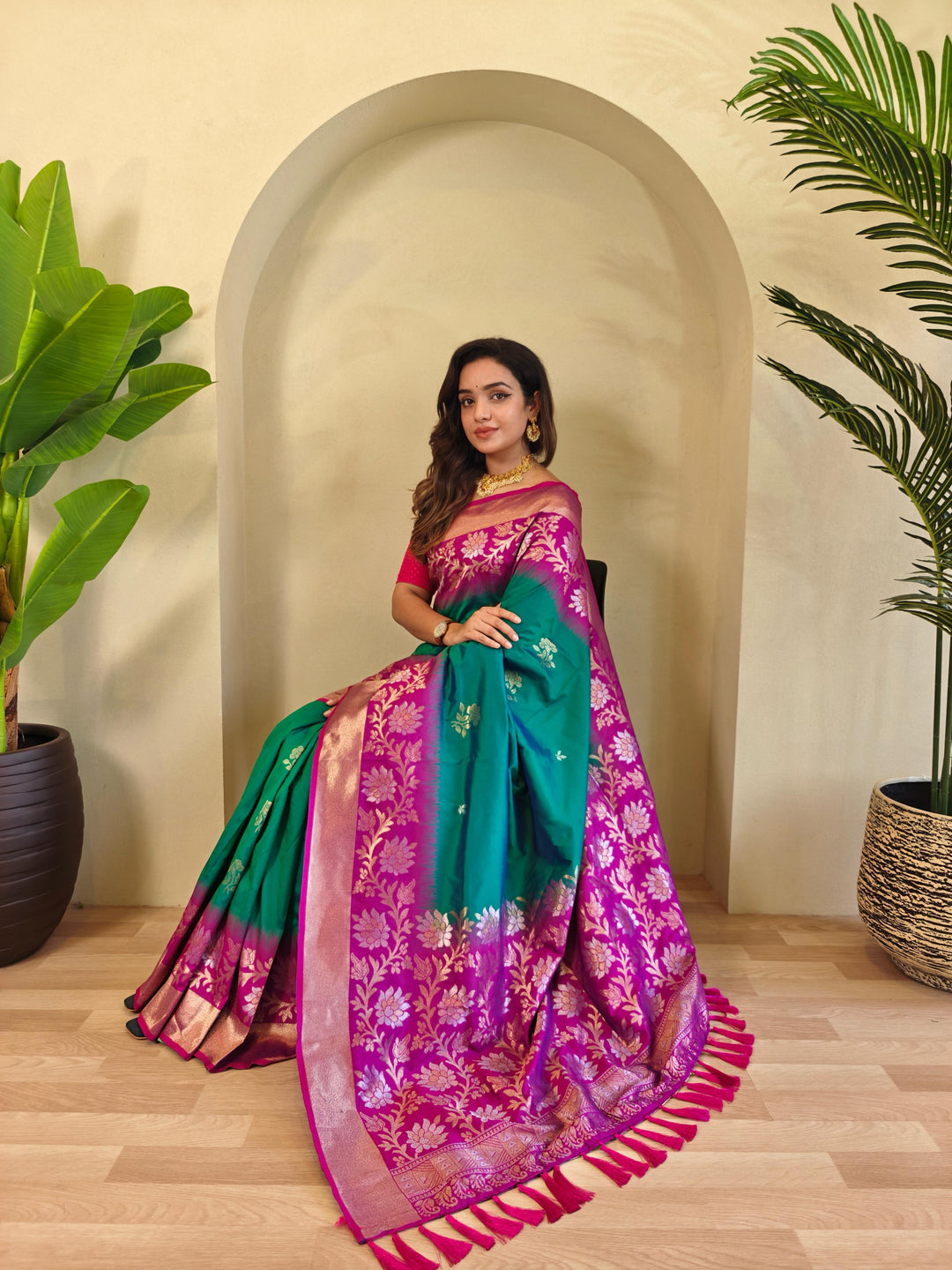 Creation With Innovation Fancy Silk Saree