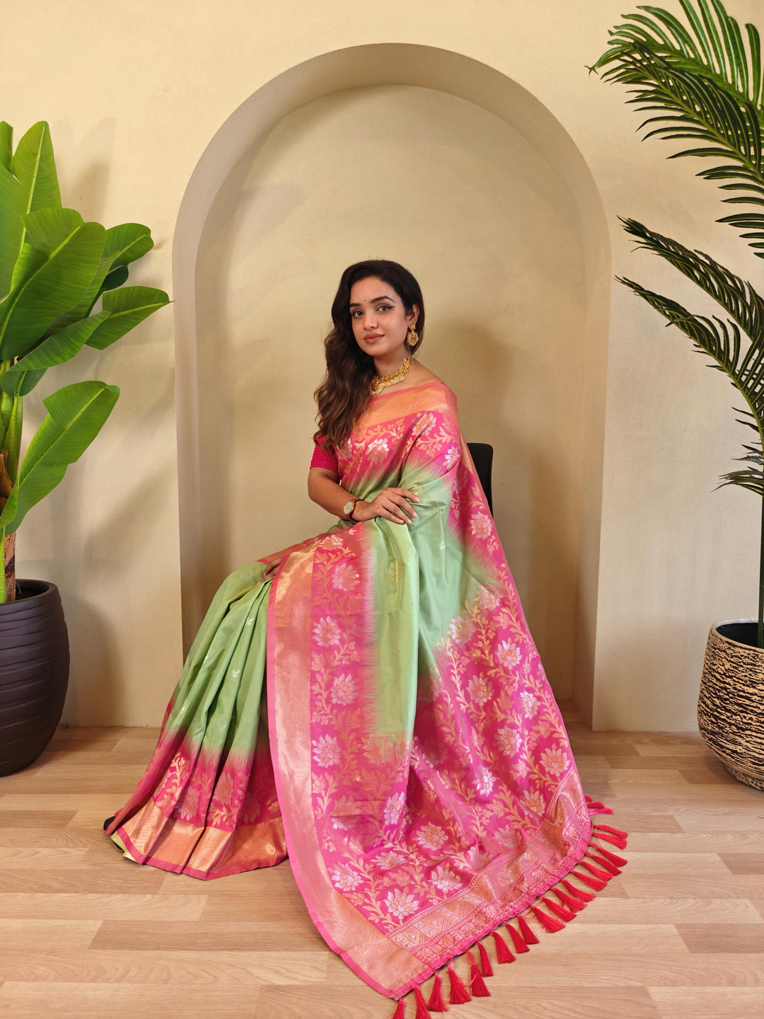 Creation With Innovation Fancy Silk Saree
