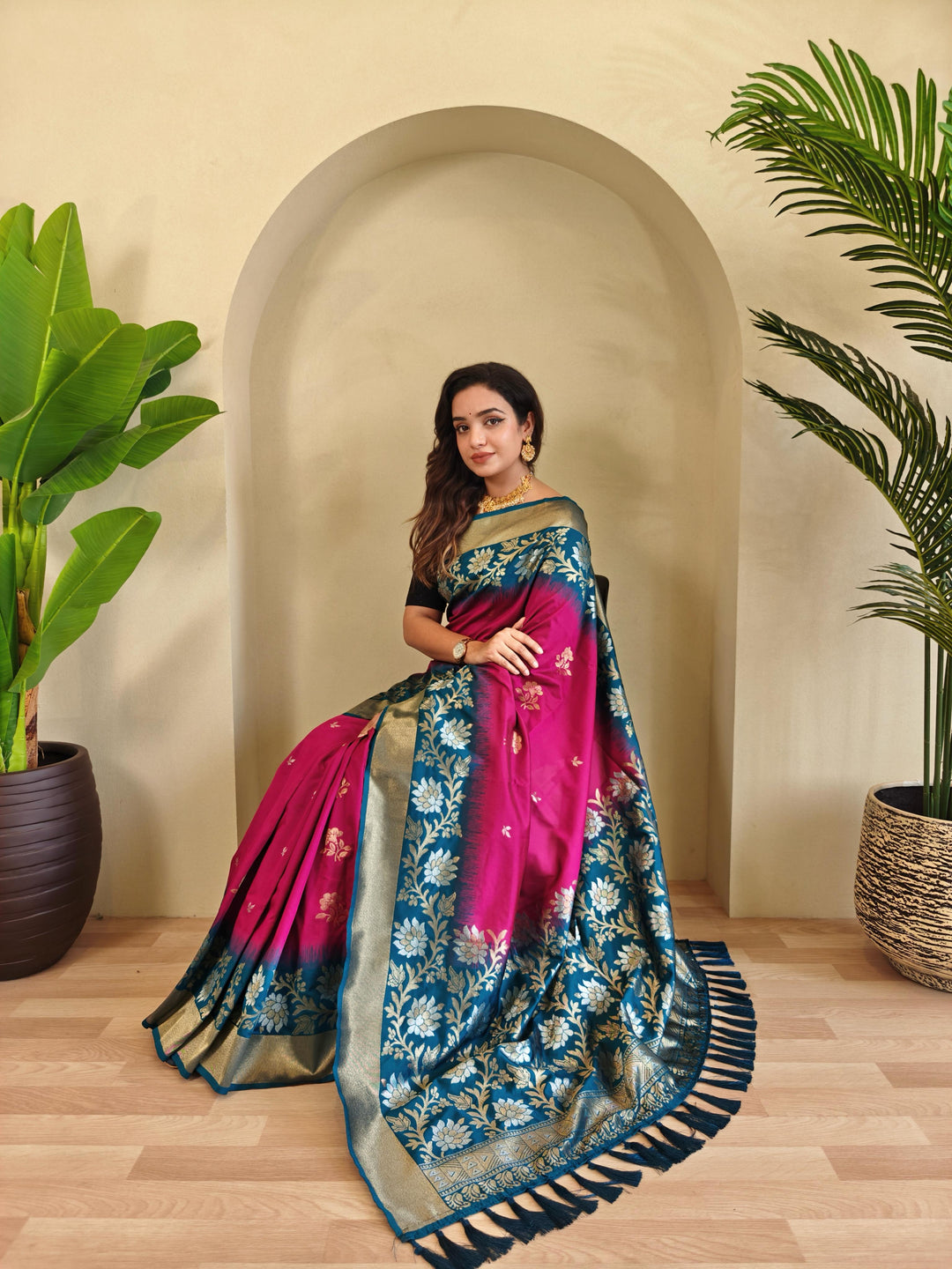 Creation With Innovation Fancy Silk Saree