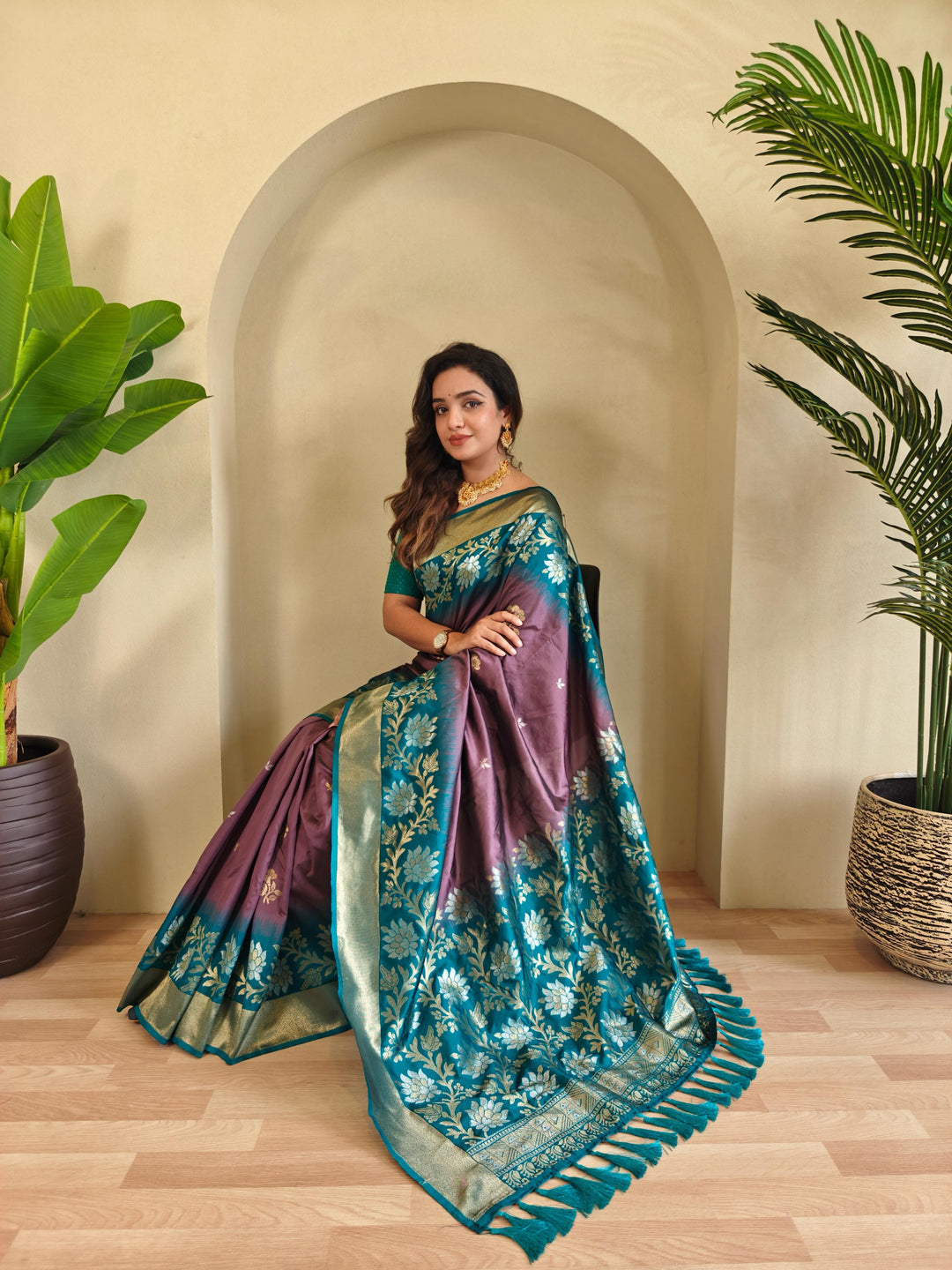 Creation With Innovation Fancy Silk Saree