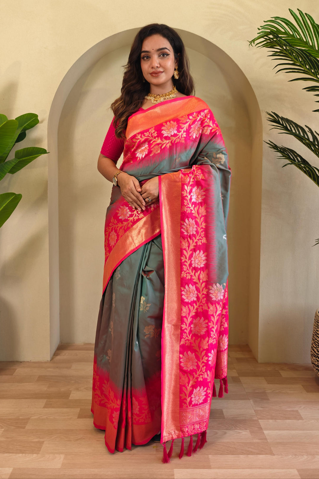 Creation With Innovation Fancy Silk Saree