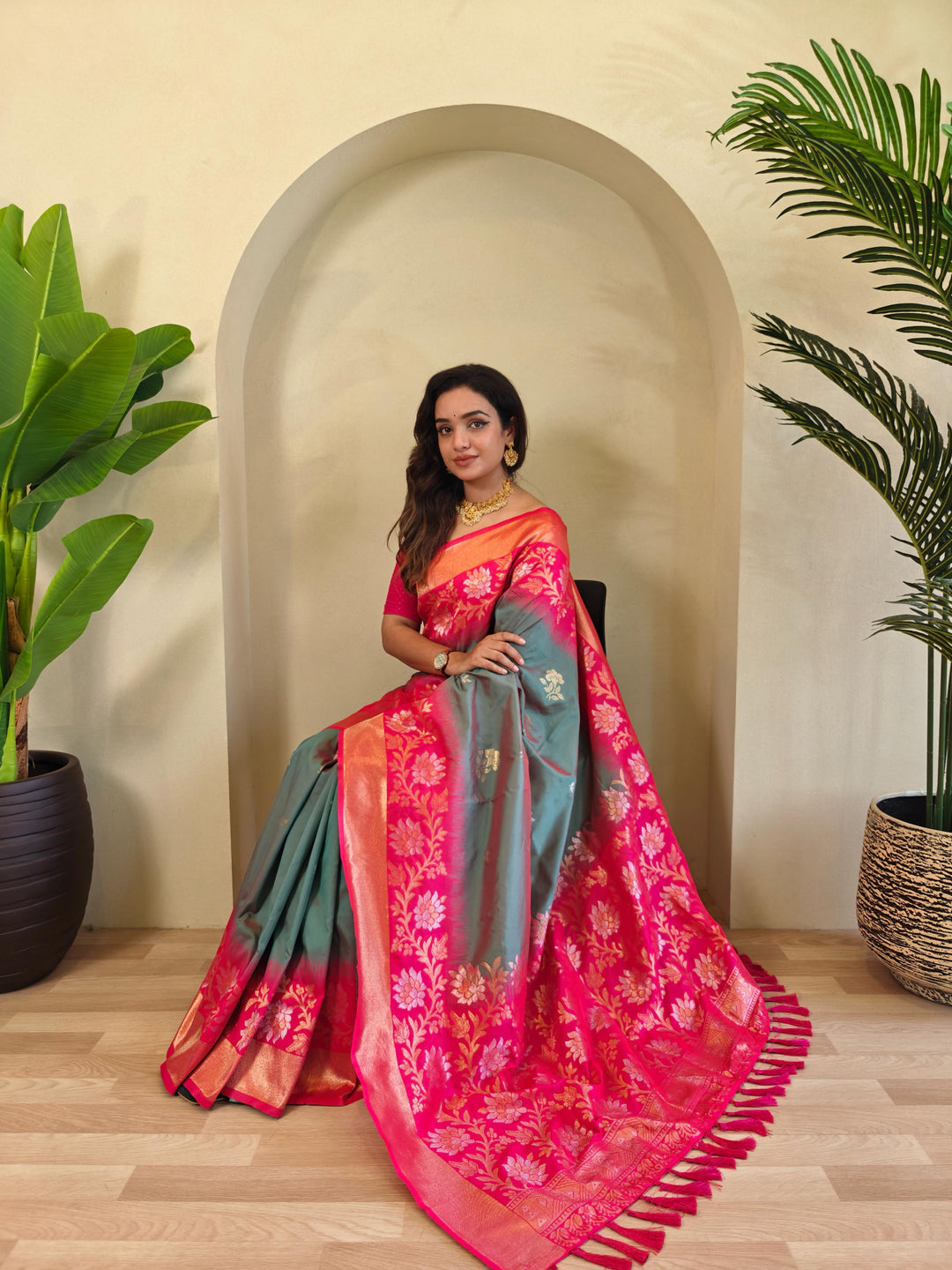 Creation With Innovation Fancy Silk Saree