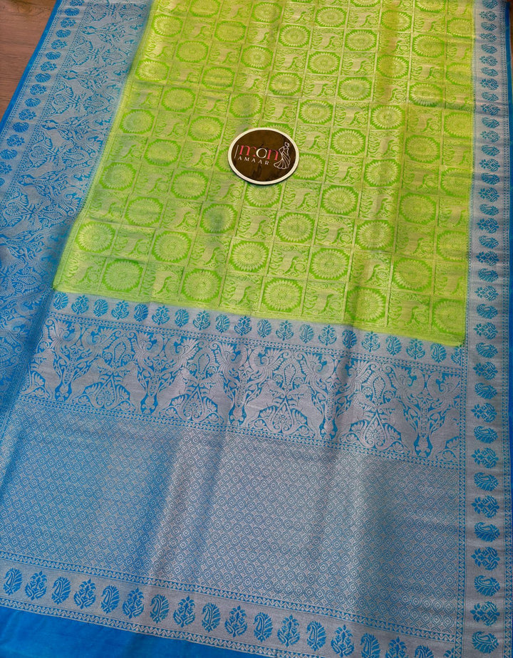 Blush Tones Kuvera Silk Saree