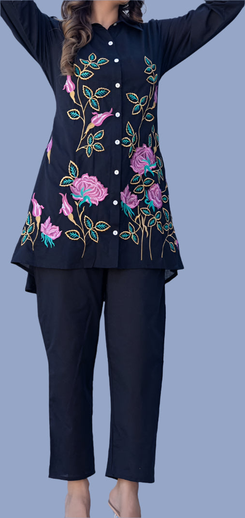 Golden Flows Cotton Coord Set