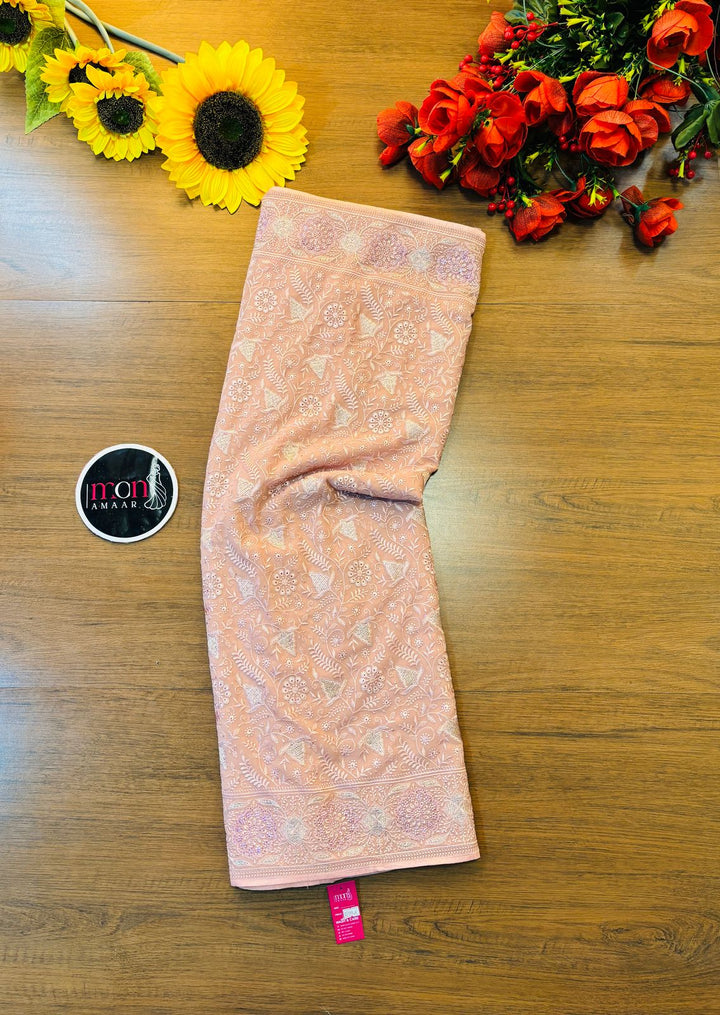 Celebration-A Designer Saree(Pink)