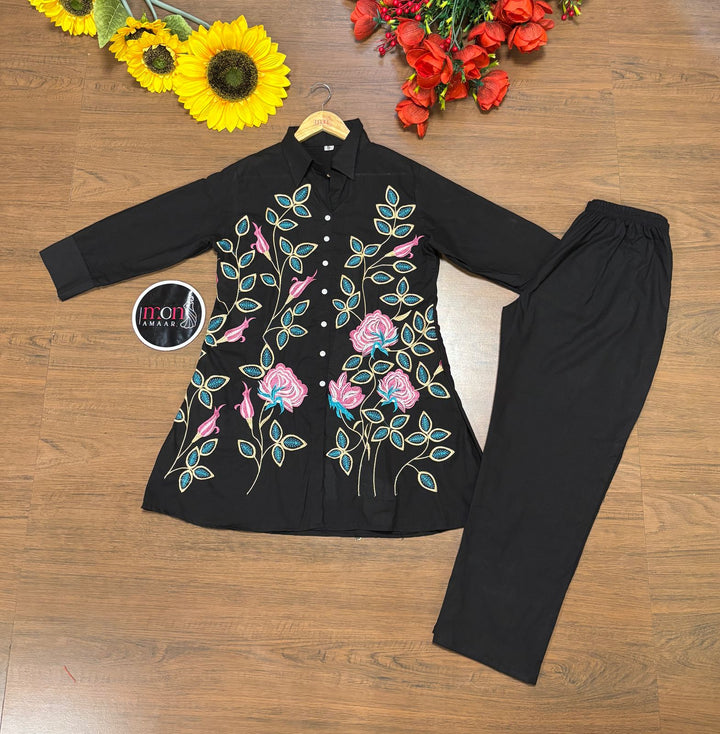 Golden Flows Cotton Coord Set