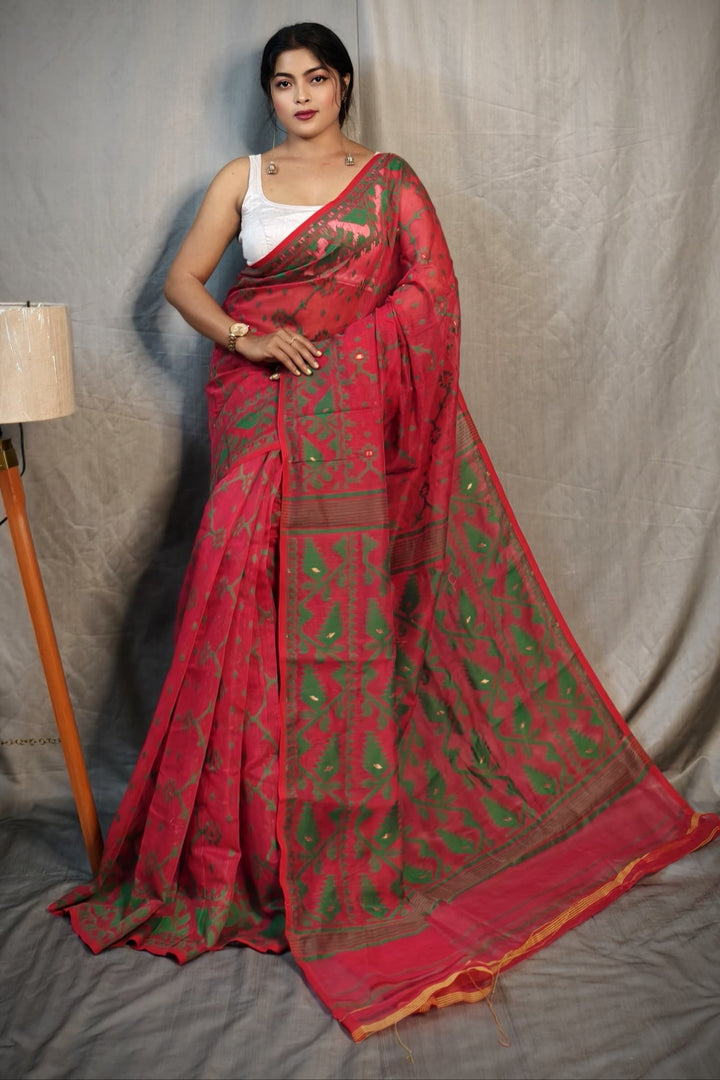 Chitralekha Dhakai Jamdani Saree