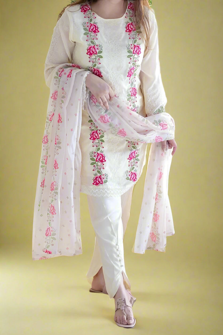 Wild Flowers Cotton Kurti Set