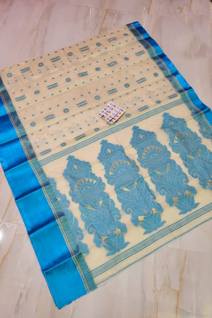 Subarnarekha Tussar Jamdani Saree
