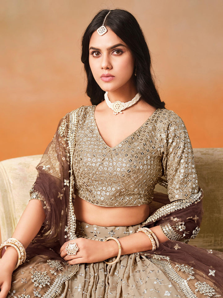 Meher Melody Georgette Lehenga