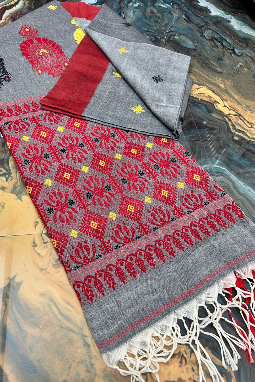 Shobder Rodh Mercerized Cotton Banarasi Saree