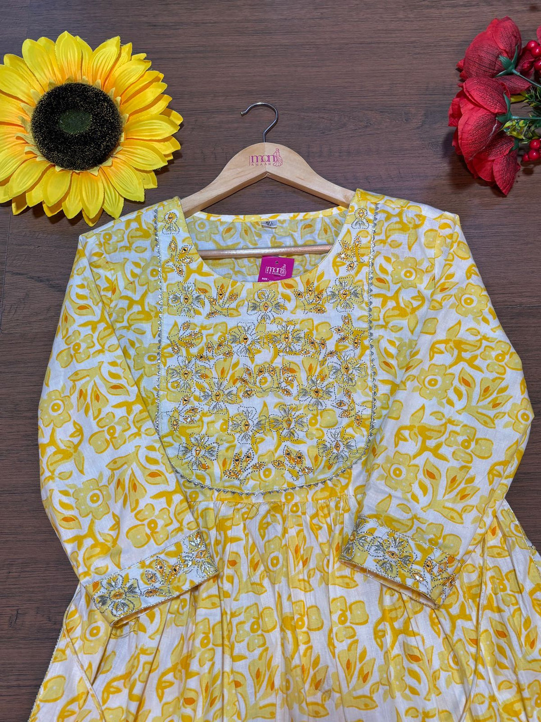 Yellow Herat- Kurti Set