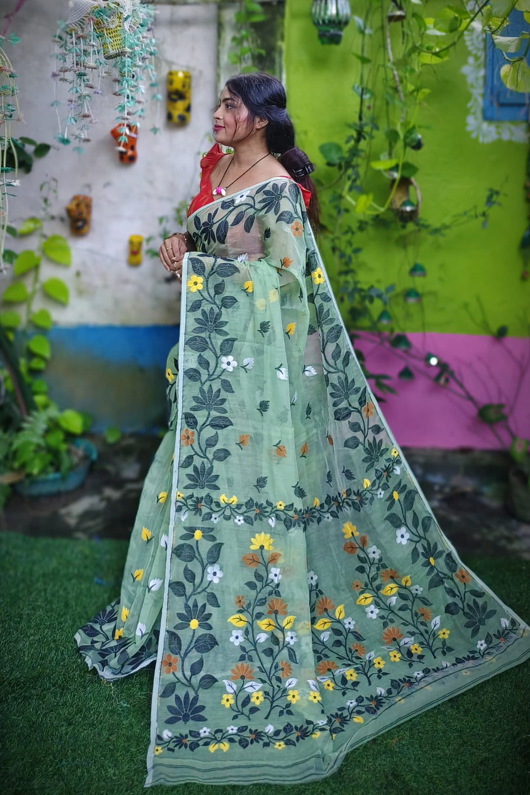 Ranga Roop Dhakai Jamdani Saree