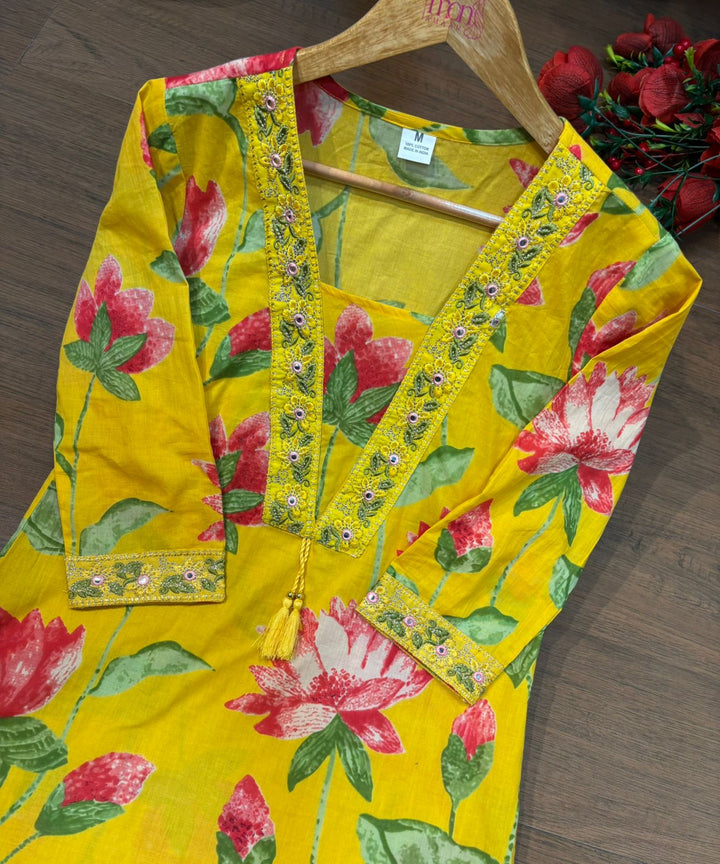 Beauty In Basic Cotton Kurti Set