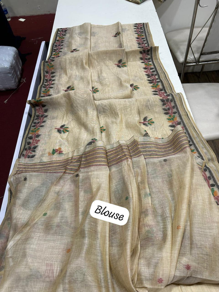 Love Letters Muga Cotton Saree