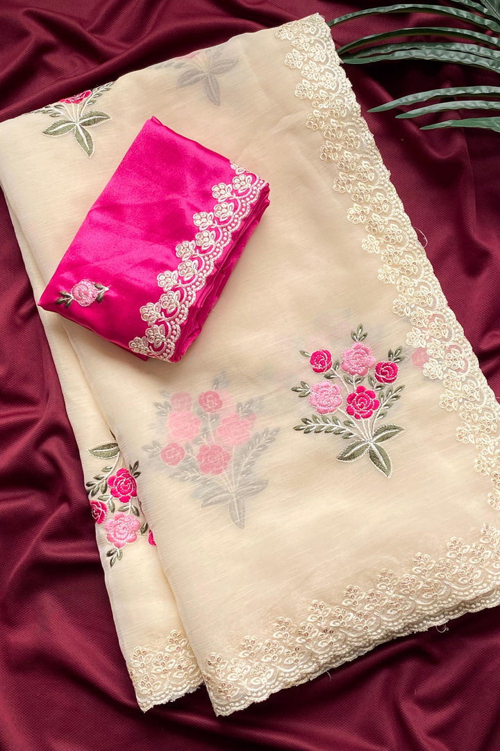 Pyar Ki Leher Crush Silk Saree