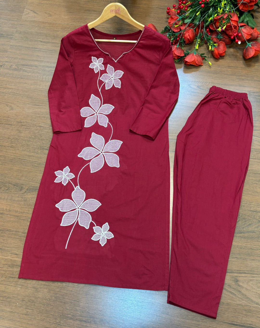Beauty Of Flowers- Cotton Coord Set