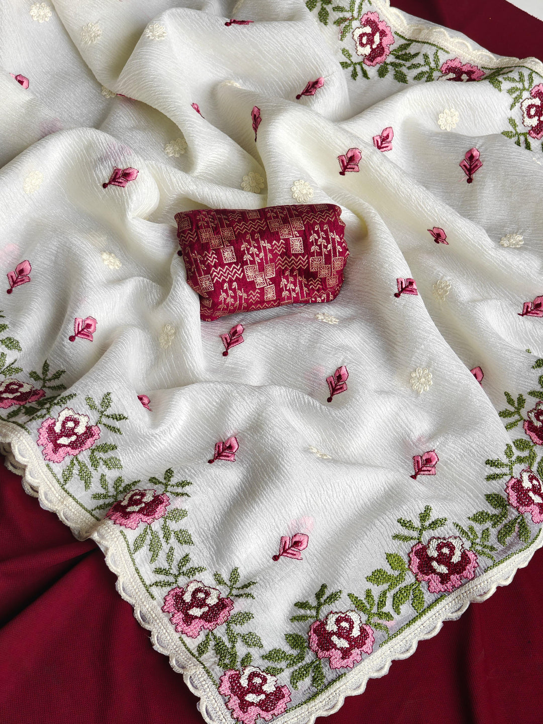 Before the Bloom Crush Chiffon Saree