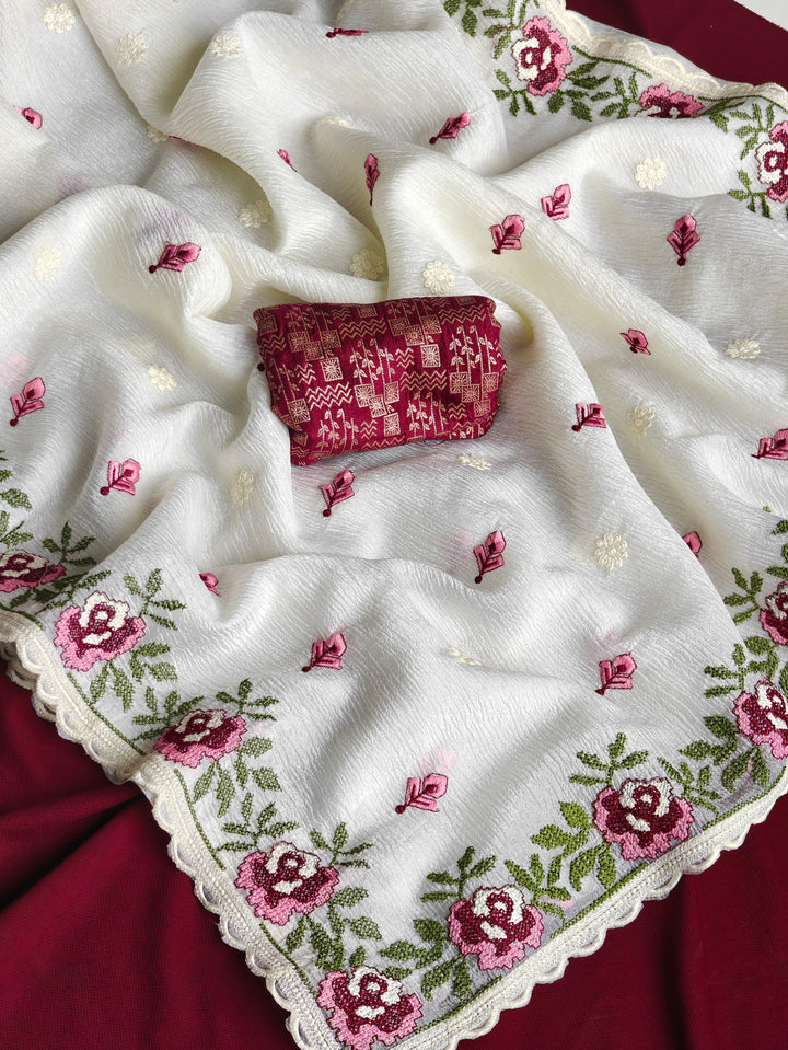 Before the Bloom Crush Chiffon Saree