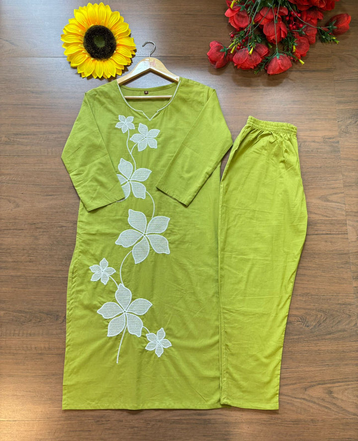 Beauty Of Flowers- Cotton Coord Set