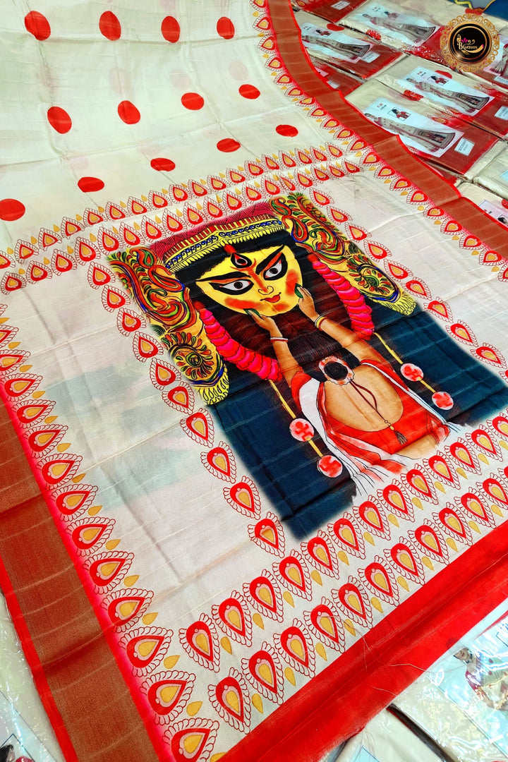 Devi Bandana Bengal Silk Saree
