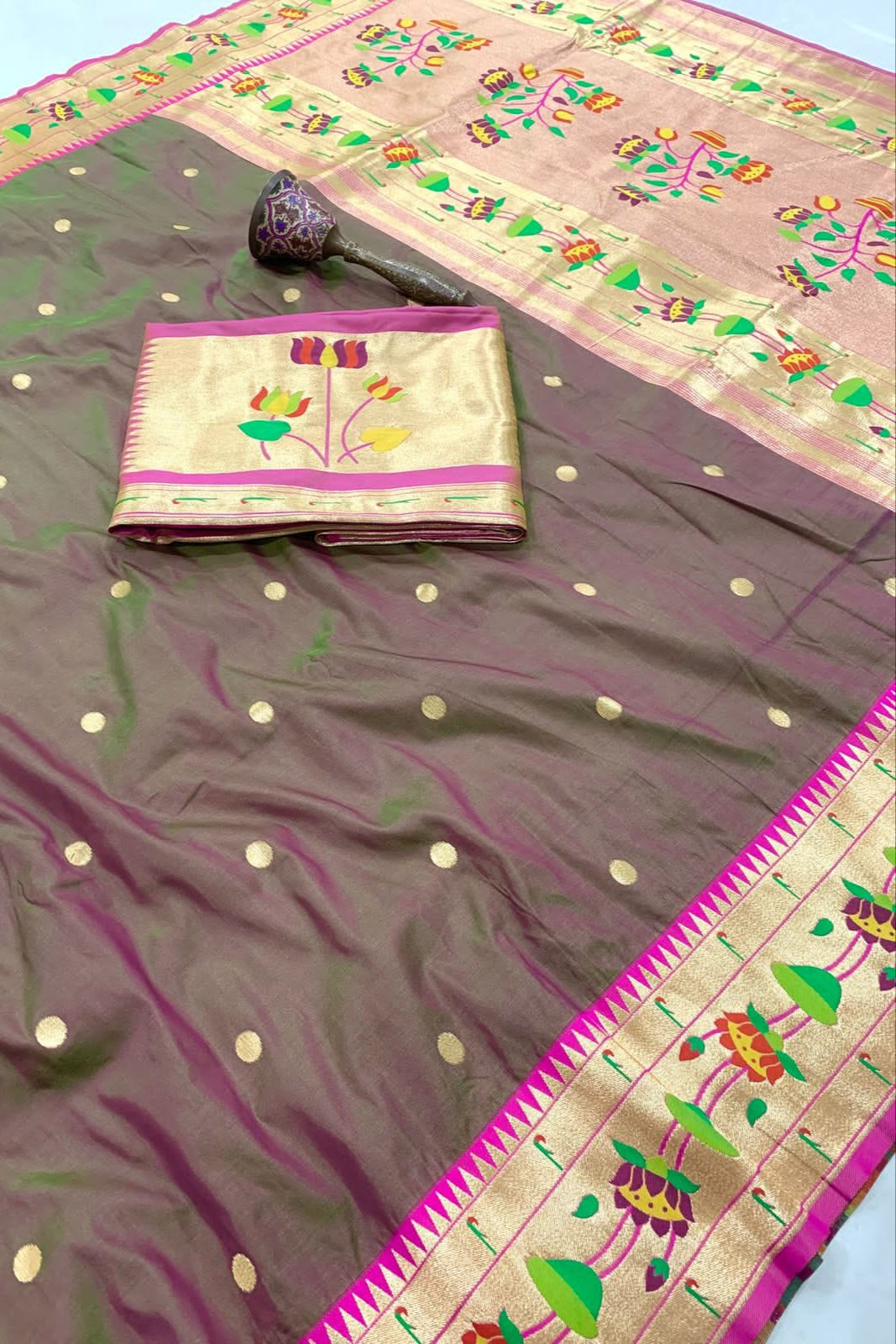 Inherited Weave Kanchivaram Paithani Silk Saree