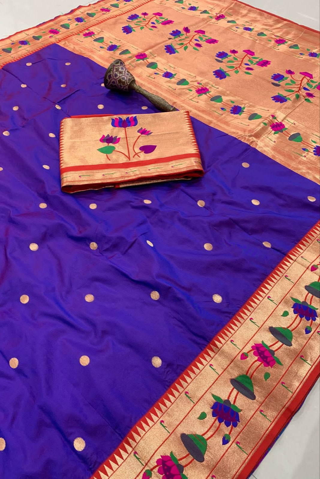 Inherited Weave Kanchivaram Paithani Silk Saree